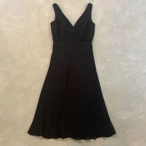 Anne Klein ruched silk gown